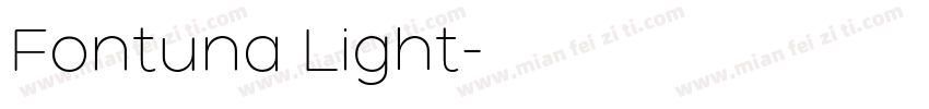 Fontuna Light字体转换